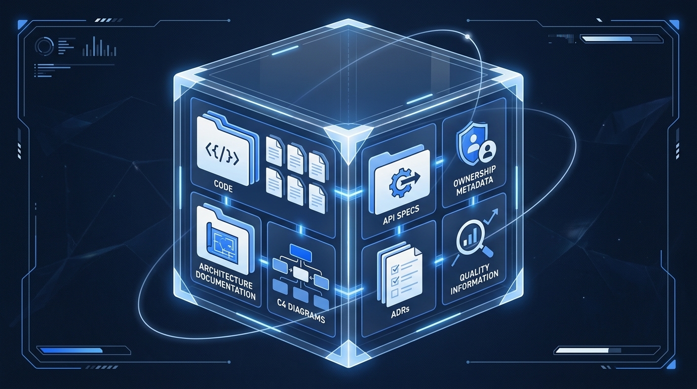Repository-Struktur: Code, Doku, Diagramme, ADRs, Metadaten