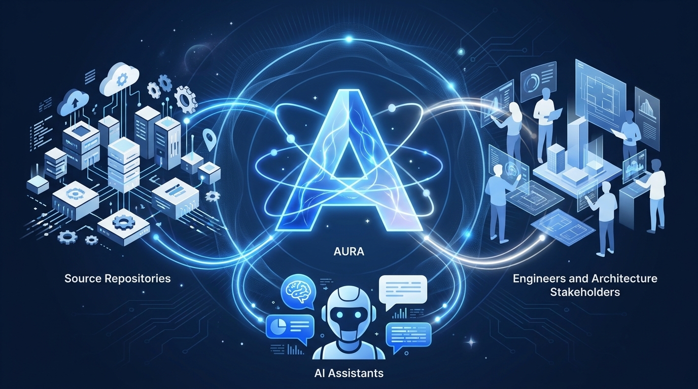 Kerngedanke: AURA als Schicht zwischen Code, Menschen und KI